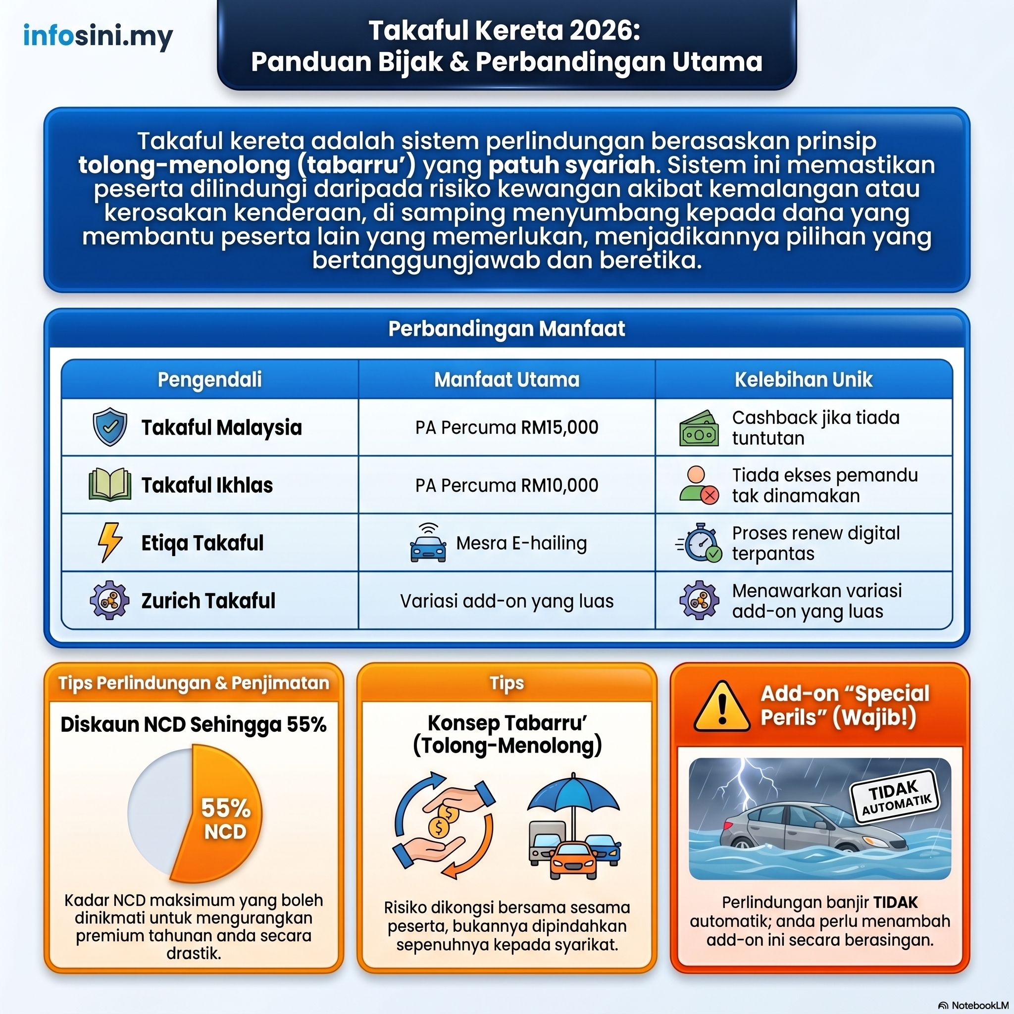takaful kereta perbandingan